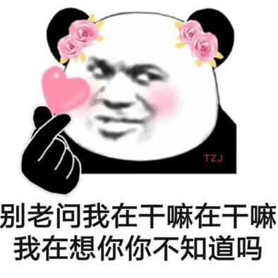 TZJ 别老问我在干嘛在干嘛我在想你你不知道吗(撩妹撩汉表情包)_干嘛_撩汉_撩妹_TZJ表情