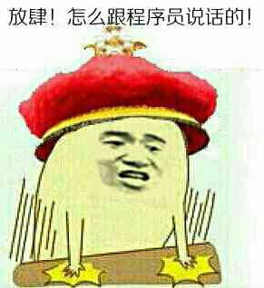 放肆，怎么跟程序员说话的！